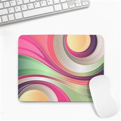 Abstract Colorful Background Wavy Small Mousepad by Amaryn4rt