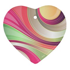 Abstract Colorful Background Wavy Ornament (heart) by Amaryn4rt