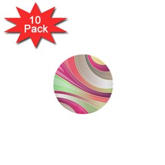 Abstract Colorful Background Wavy 1  Mini Buttons (10 Pack)  by Amaryn4rt