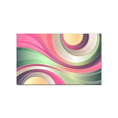 Abstract Colorful Background Wavy Sticker (rectangular) by Amaryn4rt