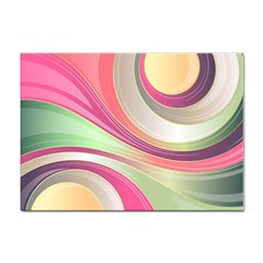 Abstract Colorful Background Wavy Sticker A4 (10 Pack) by Amaryn4rt