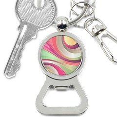 Abstract Colorful Background Wavy Bottle Opener Key Chain by Amaryn4rt