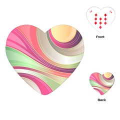 Abstract Colorful Background Wavy Playing Cards Single Design (heart) by Amaryn4rt