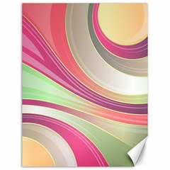 Abstract Colorful Background Wavy Canvas 12  X 16  by Amaryn4rt