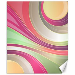 Abstract Colorful Background Wavy Canvas 20  X 24  by Amaryn4rt