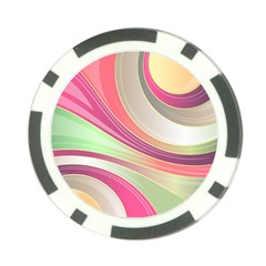 Abstract Colorful Background Wavy Poker Chip Card Guard by Amaryn4rt