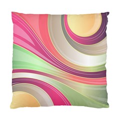 Abstract Colorful Background Wavy Standard Cushion Case (one Side) by Amaryn4rt