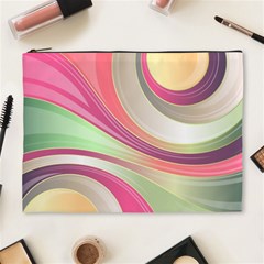 Abstract Colorful Background Wavy Cosmetic Bag (xl) by Amaryn4rt