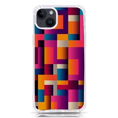 Abstract Background Geometry Blocks Iphone 14 Plus Tpu Uv Print Case by Amaryn4rt