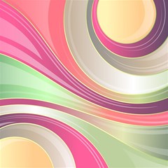 Abstract Colorful Background Wavy Play Mat (square) by Amaryn4rt