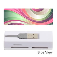 Abstract Colorful Background Wavy Memory Card Reader (stick) by Amaryn4rt