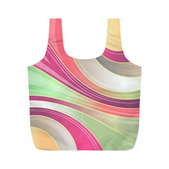 Abstract Colorful Background Wavy Full Print Recycle Bag (m) by Amaryn4rt