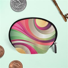 Abstract Colorful Background Wavy Accessory Pouch (small) by Amaryn4rt