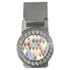 Abstract Colorful Diamond Background Tile Money Clips (cz)  by Amaryn4rt