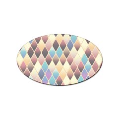 Abstract Colorful Diamond Background Tile Sticker Oval (10 Pack) by Amaryn4rt