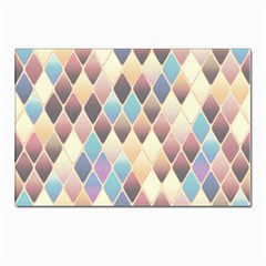 Abstract Colorful Diamond Background Tile Postcard 4 x 6  (pkg Of 10) by Amaryn4rt