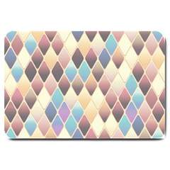 Abstract Colorful Diamond Background Tile Large Doormat