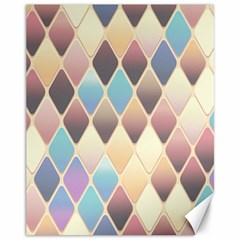 Abstract Colorful Diamond Background Tile Canvas 11  X 14  by Amaryn4rt