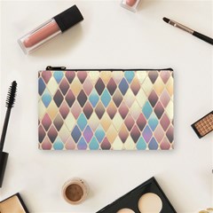 Abstract Colorful Diamond Background Tile Cosmetic Bag (small) by Amaryn4rt