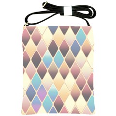 Abstract Colorful Diamond Background Tile Shoulder Sling Bag by Amaryn4rt