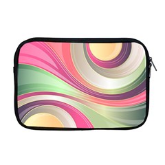 Abstract Colorful Background Wavy Apple Macbook Pro 17  Zipper Case by Amaryn4rt