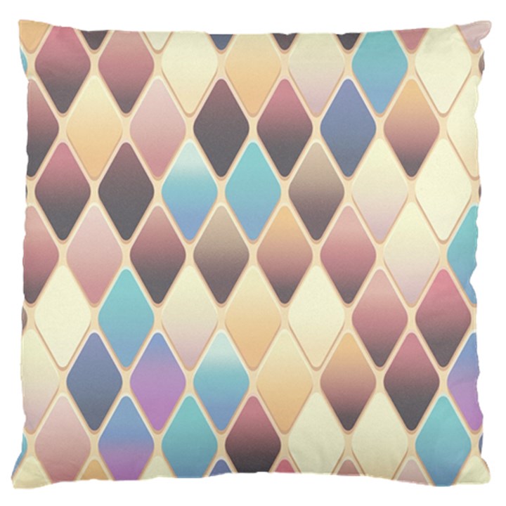 Abstract Colorful Diamond Background Tile Large Cushion Case (Two Sides)