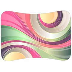 Abstract Colorful Background Wavy Velour Seat Head Rest Cushion by Amaryn4rt