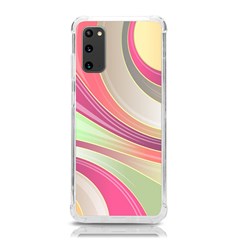 Abstract Colorful Background Wavy Samsung Galaxy S20 6 2 Inch Tpu Uv Case by Amaryn4rt