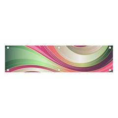 Abstract Colorful Background Wavy Banner And Sign 4  X 1  by Amaryn4rt