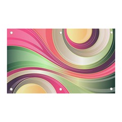 Abstract Colorful Background Wavy Banner And Sign 5  X 3  by Amaryn4rt