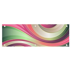 Abstract Colorful Background Wavy Banner And Sign 6  X 2  by Amaryn4rt