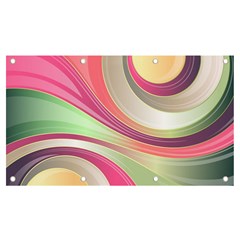 Abstract Colorful Background Wavy Banner And Sign 7  X 4  by Amaryn4rt