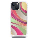 Abstract Colorful Background Wavy iPhone 13 mini TPU UV Print Case Front