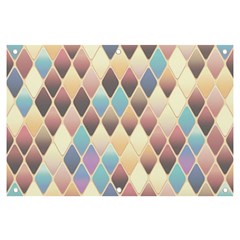 Abstract Colorful Diamond Background Tile Banner And Sign 6  X 4  by Amaryn4rt