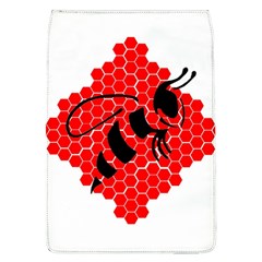 Bee Logo Honeycomb Red Wasp Honey Removable Flap Cover (l) by Amaryn4rt