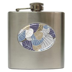 Ackground Leaves Desktop Hip Flask (6 Oz) by Amaryn4rt