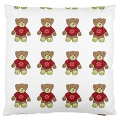 Bear Plush Toys Teddy Bear Large Premium Plush Fleece Cushion Case (one Side) by Amaryn4rt