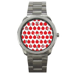 Christmas Baubles Bauble Holidays Sport Metal Watch by Amaryn4rt