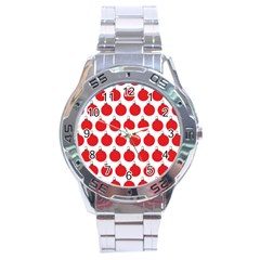 Christmas Baubles Bauble Holidays Stainless Steel Analogue Watch by Amaryn4rt