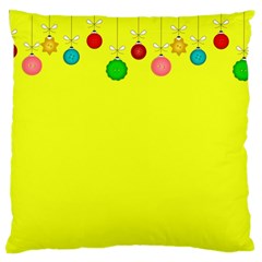 Christmas,bowls,garland,decoration Large Cushion Case (one Side) by Amaryn4rt