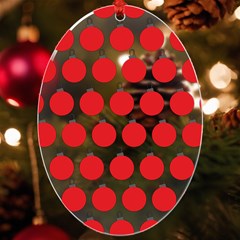 Christmas Baubles Bauble Holidays Uv Print Acrylic Ornament Oval by Amaryn4rt