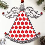 Christmas Baubles Bauble Holidays Metal Angel with Crystal Ornament Front