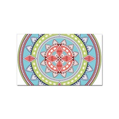 Drawing Mandala Art Sticker (rectangular) by Amaryn4rt