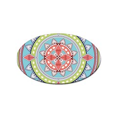 Drawing Mandala Art Sticker Oval (10 Pack) by Amaryn4rt