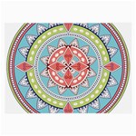 Drawing Mandala Art Large Glasses Cloth (2 Sides) Front