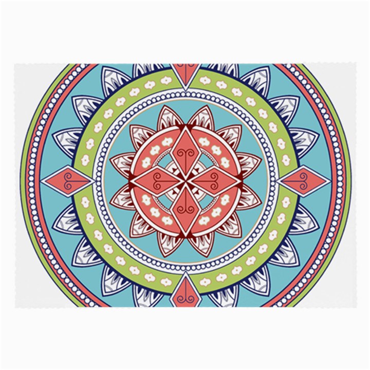 Drawing Mandala Art Large Glasses Cloth (2 Sides)