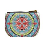 Drawing Mandala Art Mini Coin Purse Back