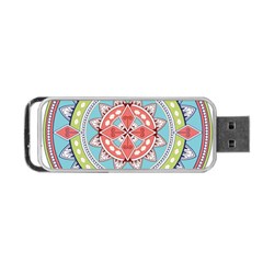 Drawing Mandala Art Portable Usb Flash (one Side) by Amaryn4rt