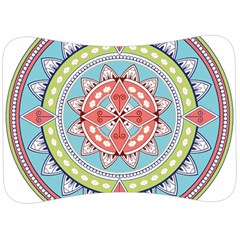 Drawing Mandala Art Velour Seat Head Rest Cushion by Amaryn4rt