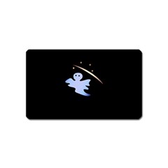 Ghost Night Night Sky Small Sweet Magnet (name Card) by Amaryn4rt